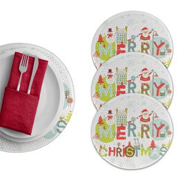 Hermia Set de 4 Salvamanteles Multicolor de 37 cm
